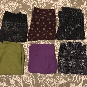 Lularoe leggings OS like new. 6 Pair